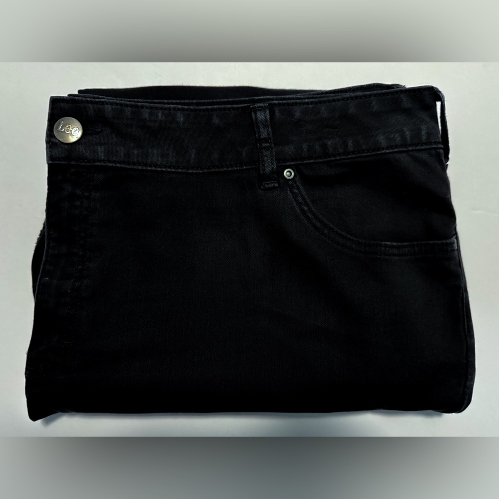 Lee Women’s Plus 26W Flex Motion Bootcut Black Jeans Mid Rise Regular Fit - Picture 9 of 9